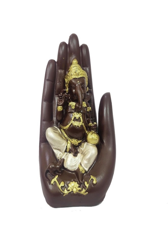 Craftam Polyresin Handcrafted Palm Ganesha Polyresin Showpiece Idol for Home Décor - Image 2